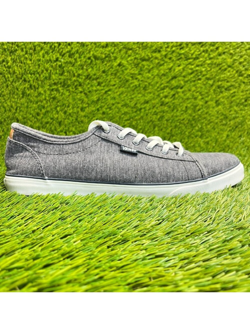 Vans Ortholite Womens Size 10 Gray White Athletic Skate Walking Shoes Sneakers